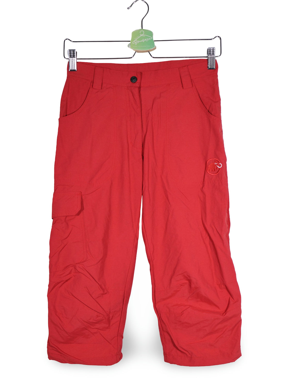 Pantaloni 2/3 Mammut roșu mărime XS vedere din față second-hand premium