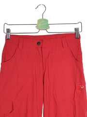 Pantaloni 2/3 Mammut roșu mărime XS detaliu material și croială second-hand premium