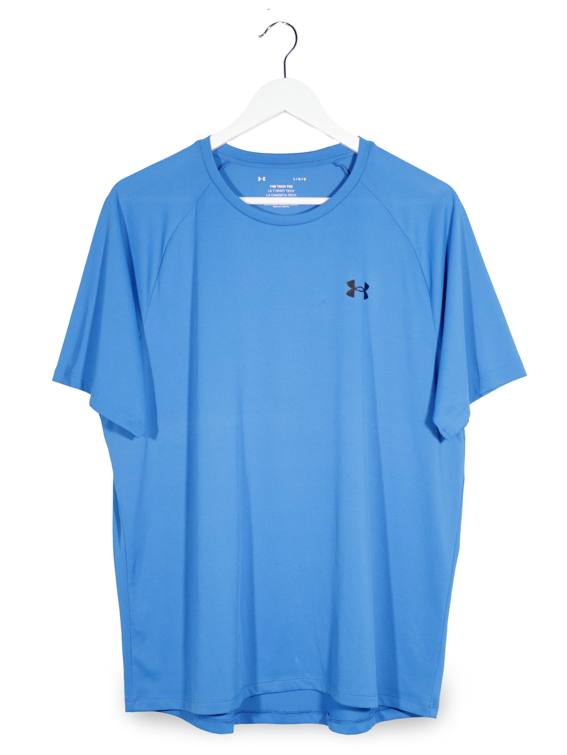 Tricou Under Armour albastru mărime L vedere din față second-hand premium