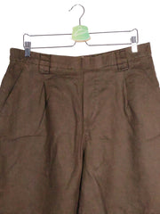 Pantaloni scurti Benetton maro mărime M detaliu material și croială second-hand premium