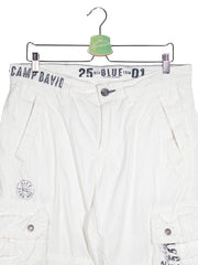 Pantaloni scurti Camp David alb mărime L detaliu material și croială second-hand premium