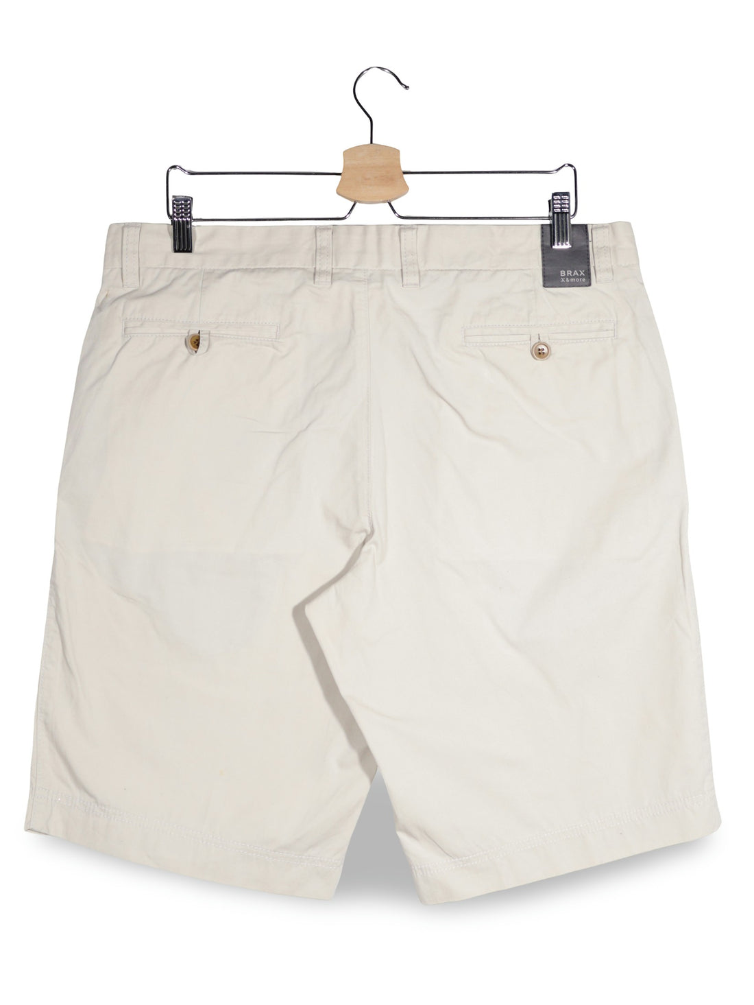 Pantaloni scurti BRAX bej mărime XL vedere din spate second-hand premium