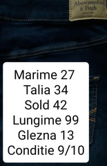 Blugi Abercrombie&Fitch - marimea S W27 - Femei
