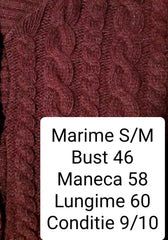 Cardigan (70%lana/17%angora) Yessica - marimea S/M - Femei