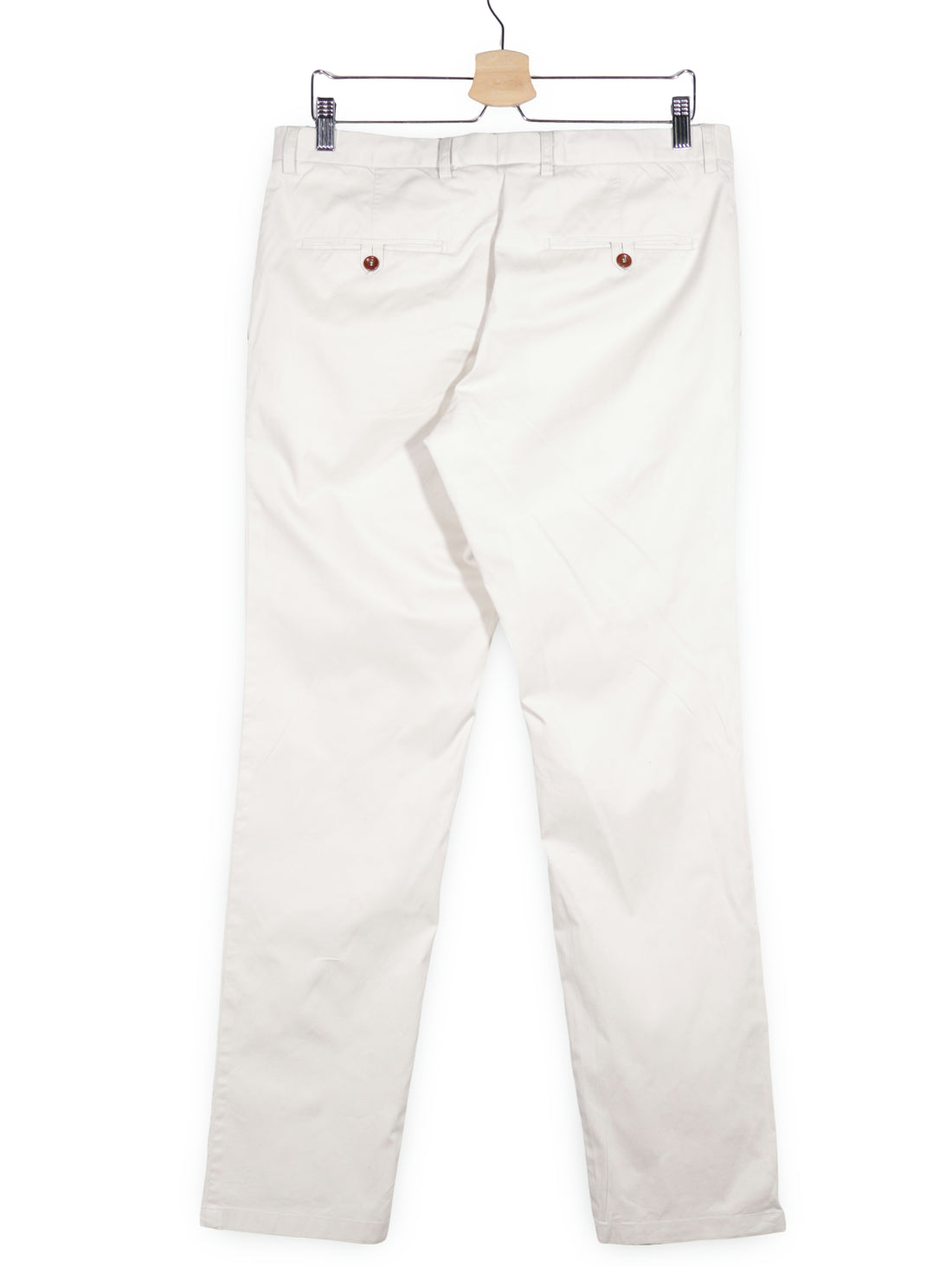 Pantaloni Oscar Jacobson crem mărime L vedere din spate second-hand premium