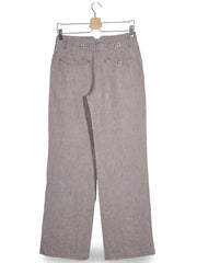 Pantaloni Marc O'Polo bej-gri mărime M vedere din spate second-hand premium