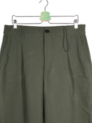 Pantaloni ZARA verde închis mărime XL detaliu material și croială second-hand premium
