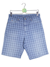Blugi scurti Levi's albastru mărime S vedere din față second-hand premium