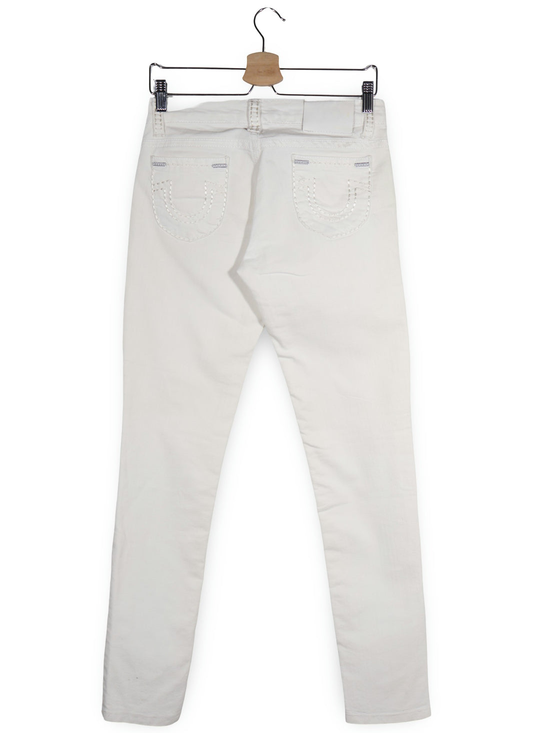 Blugi True Religion alb mărime W28 vedere din spate second-hand premium