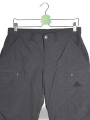 Pantaloni 2/3 Vaude gri inchis mărime XS detaliu material și croială second-hand premium