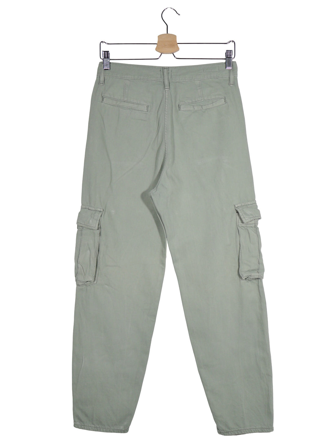 Pantaloni Levi's verde salvia mărime XS vedere din spate second-hand premium