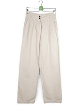 Pantaloni PULL&BEAR bej deschis mărime M vedere din față second-hand premium