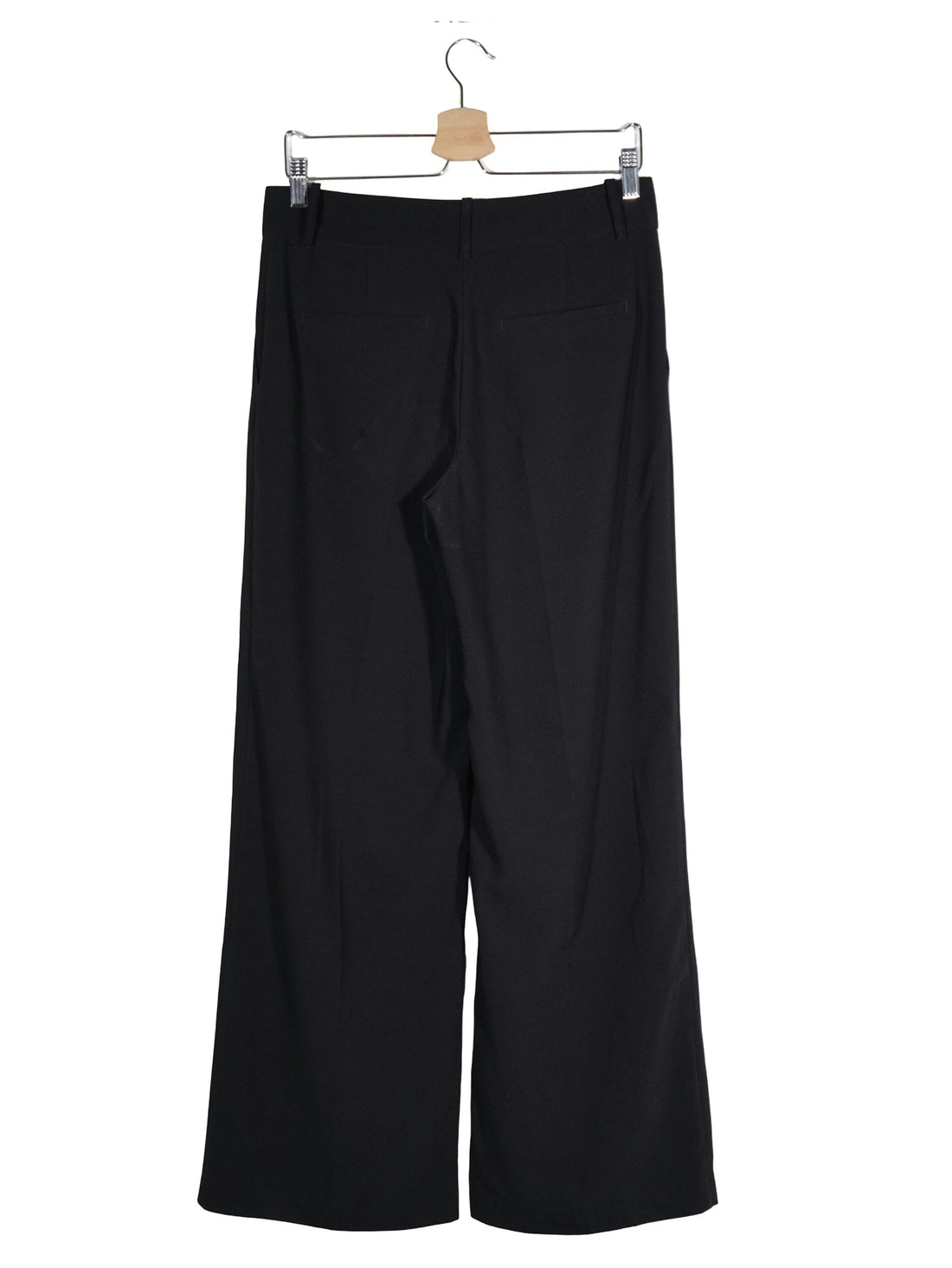 Pantaloni ZARA negru mărime S vedere din spate second-hand premium