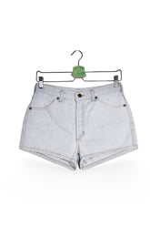 Blugi scurți - Mustang albaștri deschiși din denim cu croială scurtă – M – Femei - fata