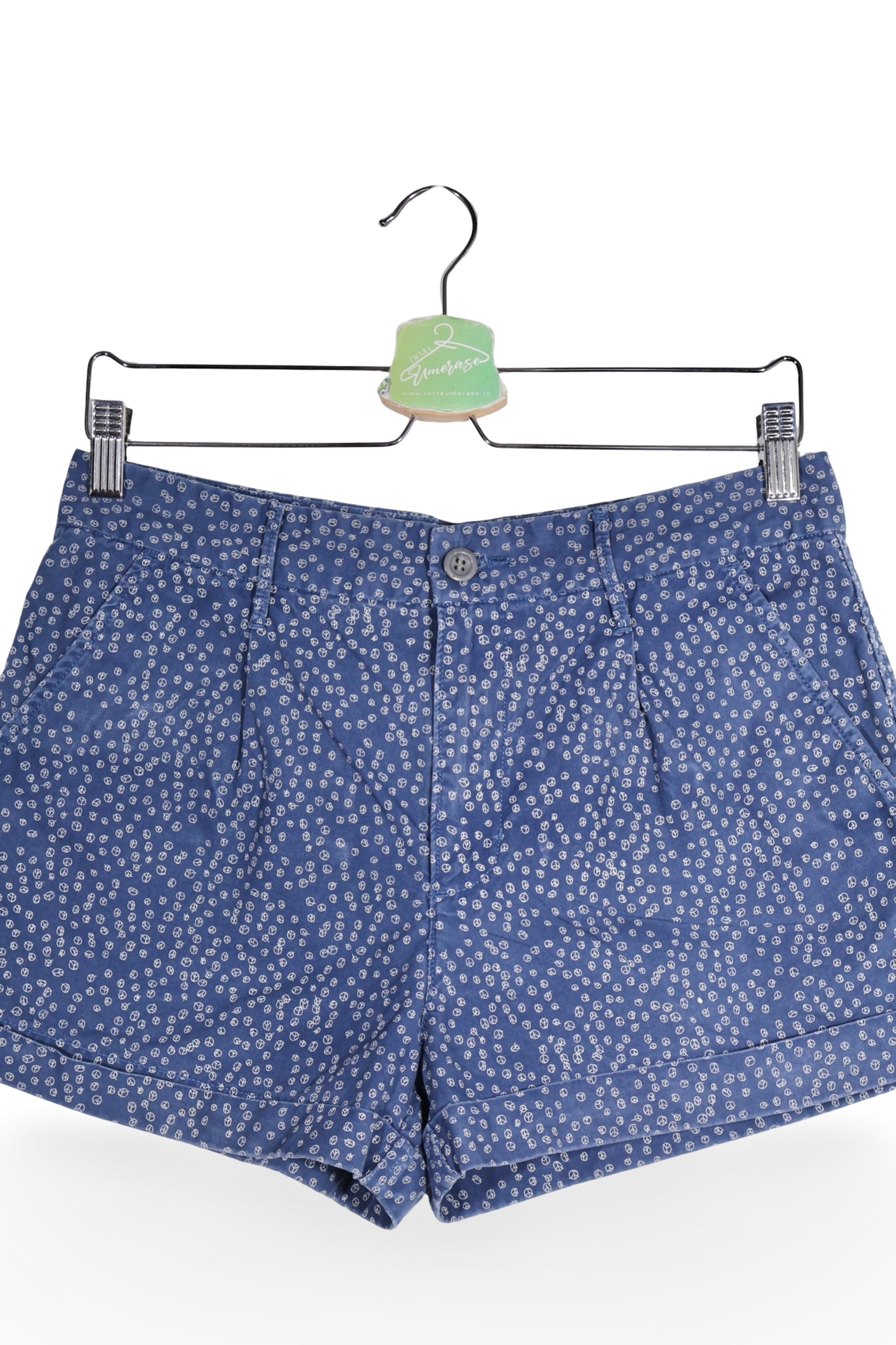 Pantaloni scurți - Levi's albaștri cu imprimeu discret – M – Bărbați - detaliu