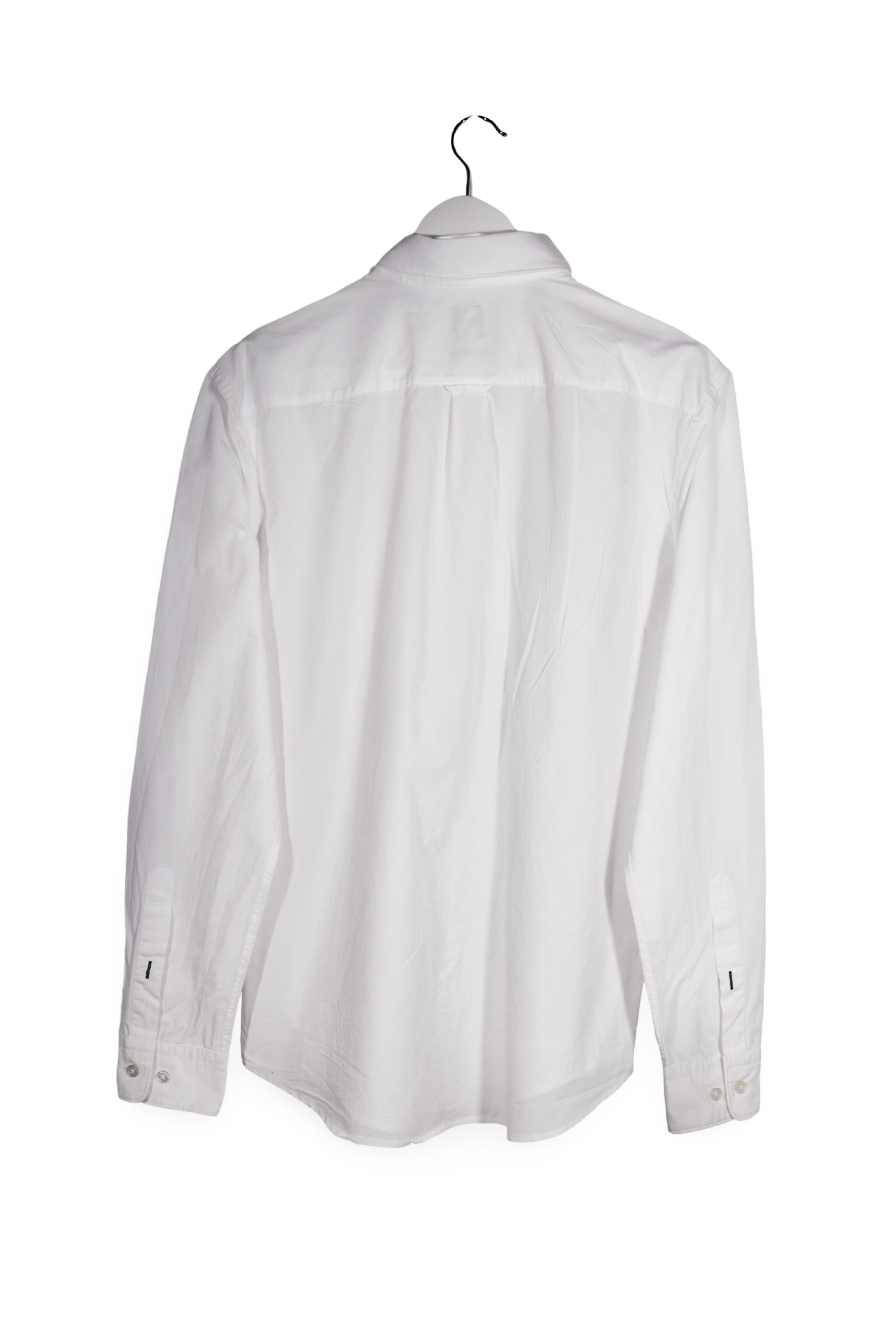 Cămașă - Hugo Boss alb din bumbac cu croială slim fit – L – Bărbați - spate