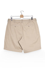 Pantaloni scurți - Lands' End bej din bumbac cu croială clasică – L – Bărbați - spate