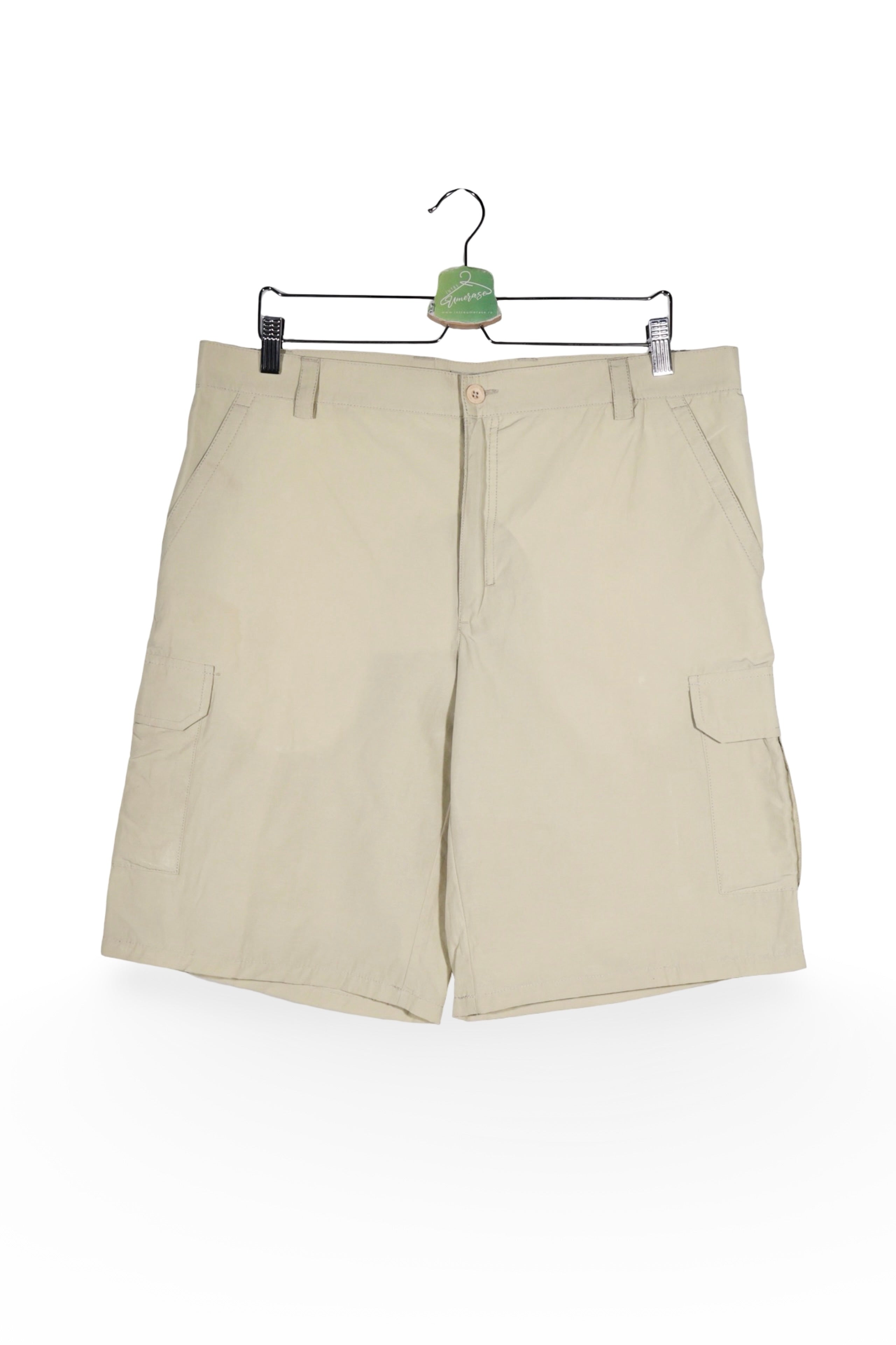 Pantaloni scurți - PAUL R. SMITH bej din bumbac cu buzunare cargo – XL – Bărbați - fata