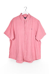 Cămașă - RALPH LAUREN roz din bumbac cu croială clasică – XXL – Bărbați - fata