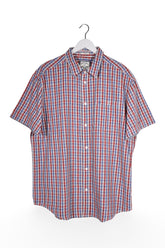 Cămașă - Wrangler in carouri albastre si rosii din bumbac – XL – Bărbați - fata