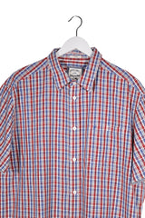 Cămașă - Wrangler in carouri albastre si rosii din bumbac – XL – Bărbați - detaliu