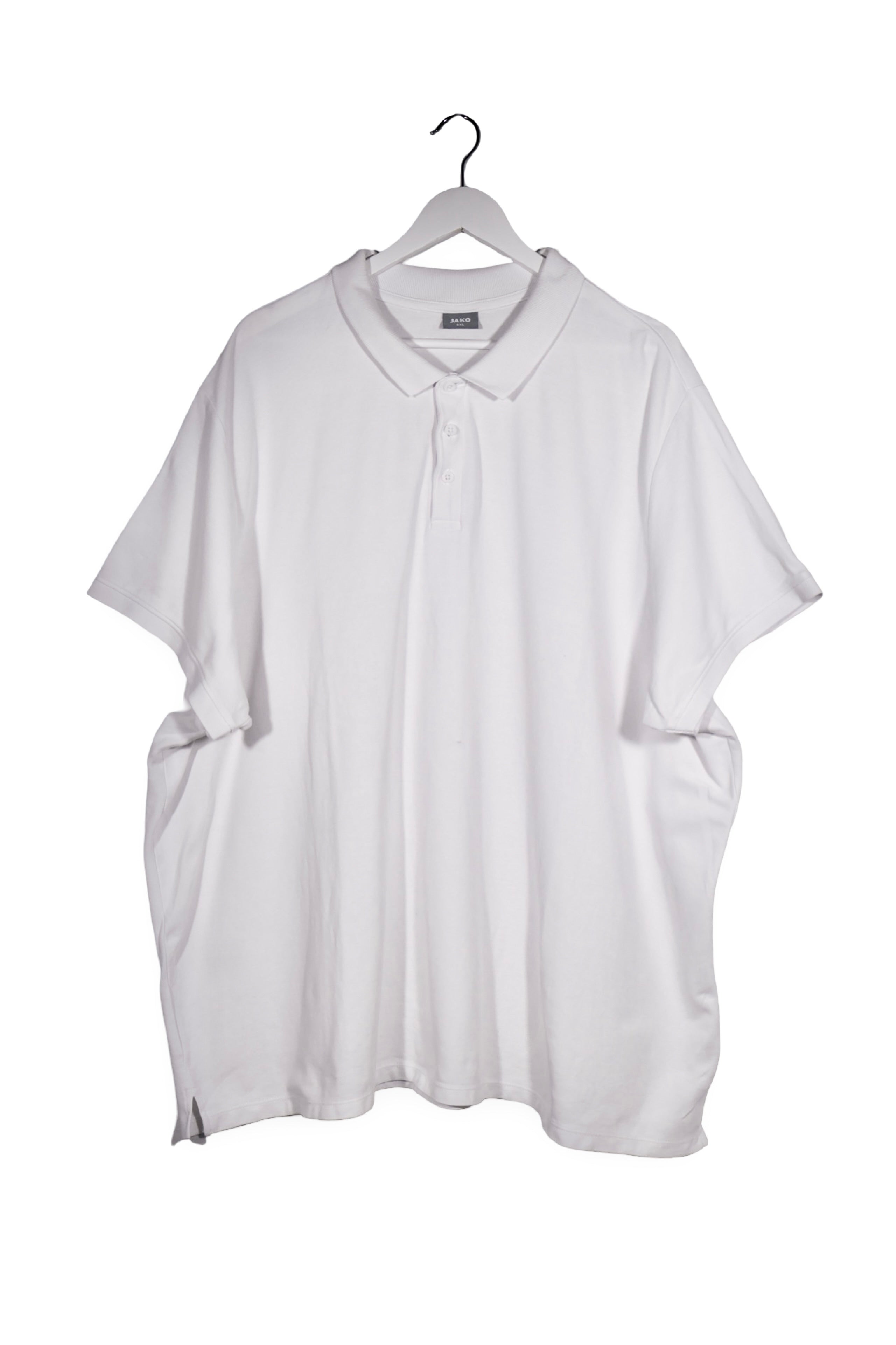 Tricou - Alte Branduri alb din bumbac cu guler polo – 5XL – Bărbați - fata