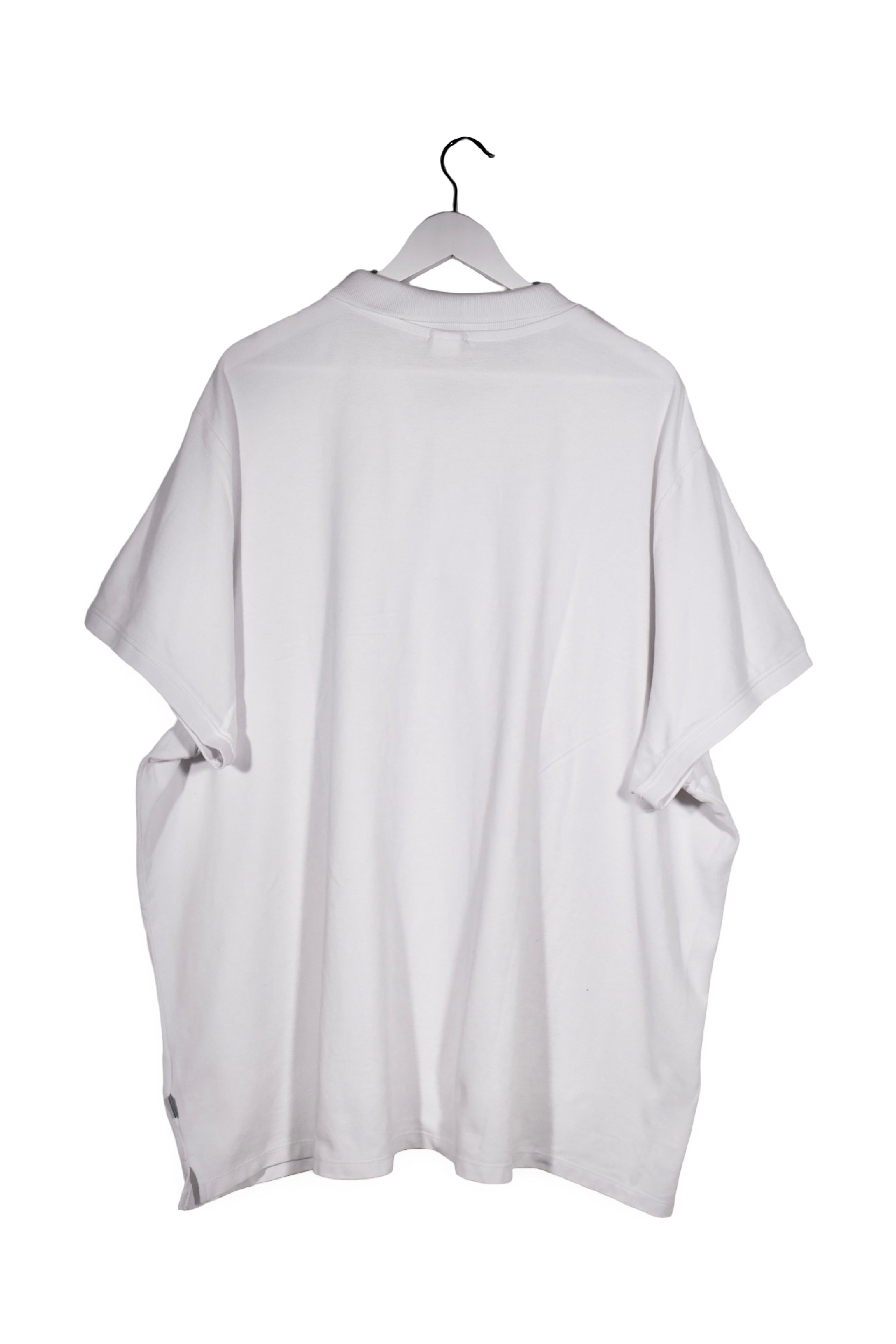 Tricou - Alte Branduri alb din bumbac cu guler polo – 5XL – Bărbați - spate