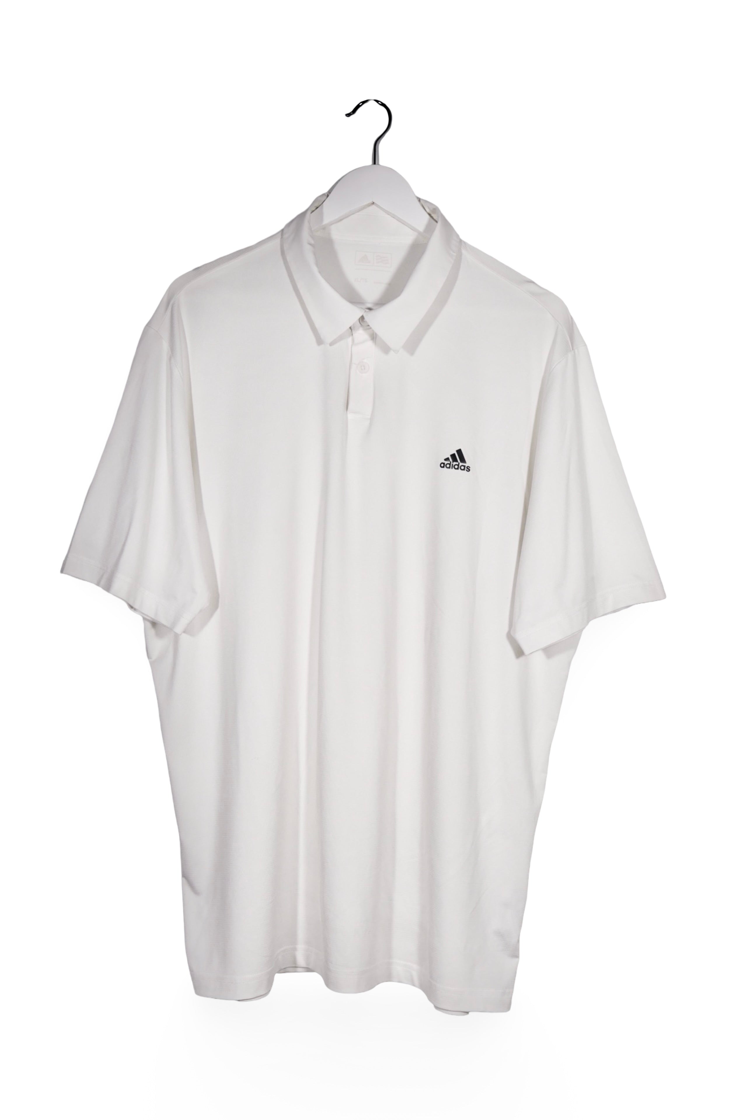 Tricou - Adidas alb din material elastic cu croiala simpla – XL – Bărbați - fata