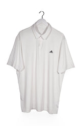 Tricou - Adidas alb din material elastic cu croiala simpla – XL – Bărbați - fata