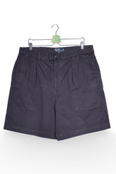 Pantaloni scurți - RALPH LAUREN bleumarin din bumbac cu croiala relaxata – XL – Bărbați - fata