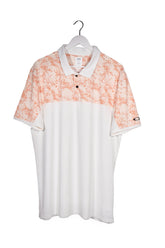 Tricou - Alte Branduri alb cu accente piersica si croiala regular – XL – Bărbați - fata