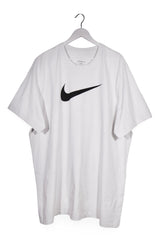 Tricou - NIKE alb din bumbac cu logo mare – 4XL+ – Bărbați - fata