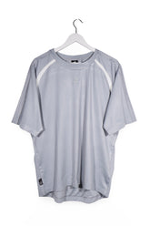 Tricou - Adidas gri din poliester cu croiala sport – L – Bărbați - fata