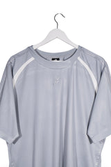 Tricou - Adidas gri din poliester cu croiala sport – L – Bărbați - detaliu