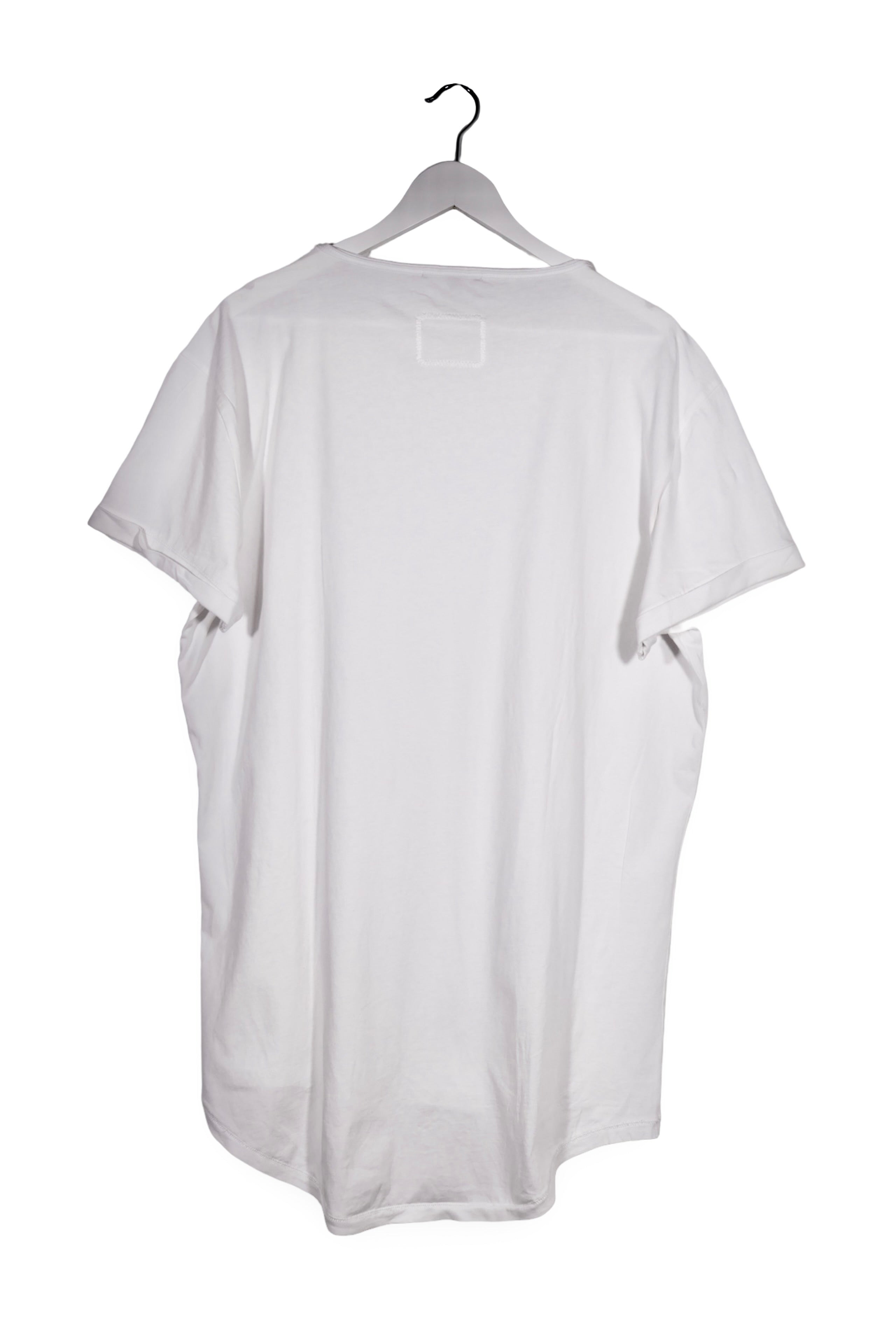 Tricou - Tigha alb cu croială lejeră – XXL – Bărbați - spate