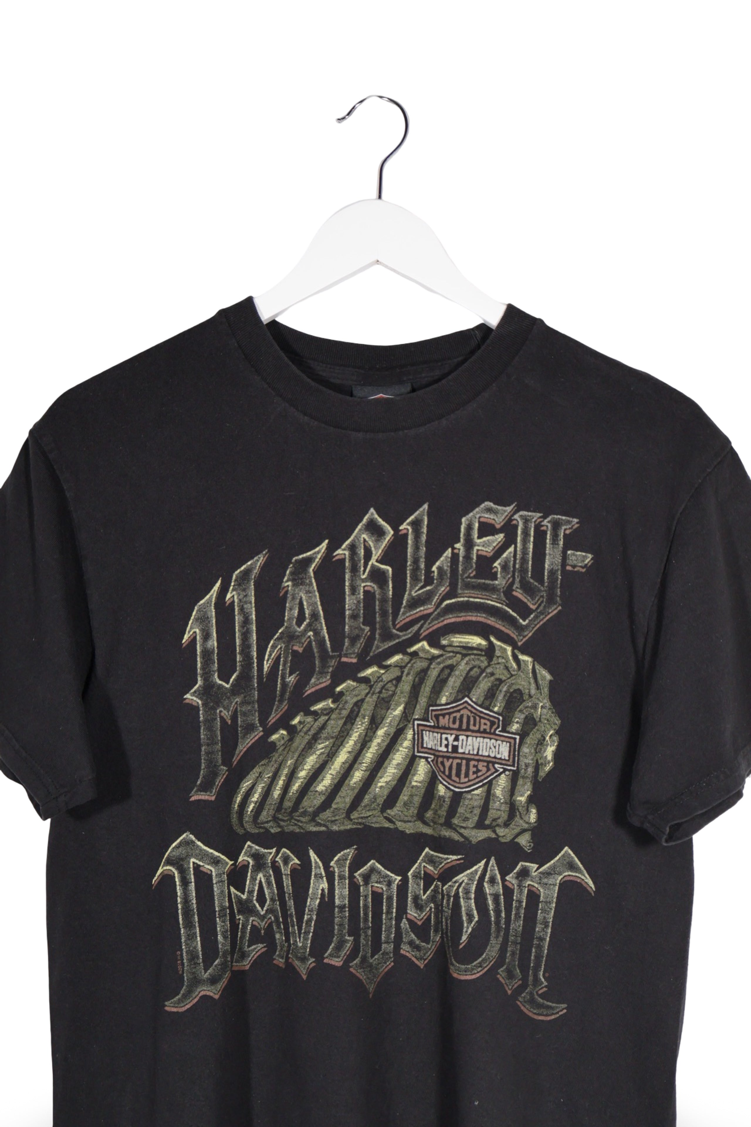 Tricou - Harley-Davidson negru din bumbac cu print grafic – M – Bărbați - detaliu