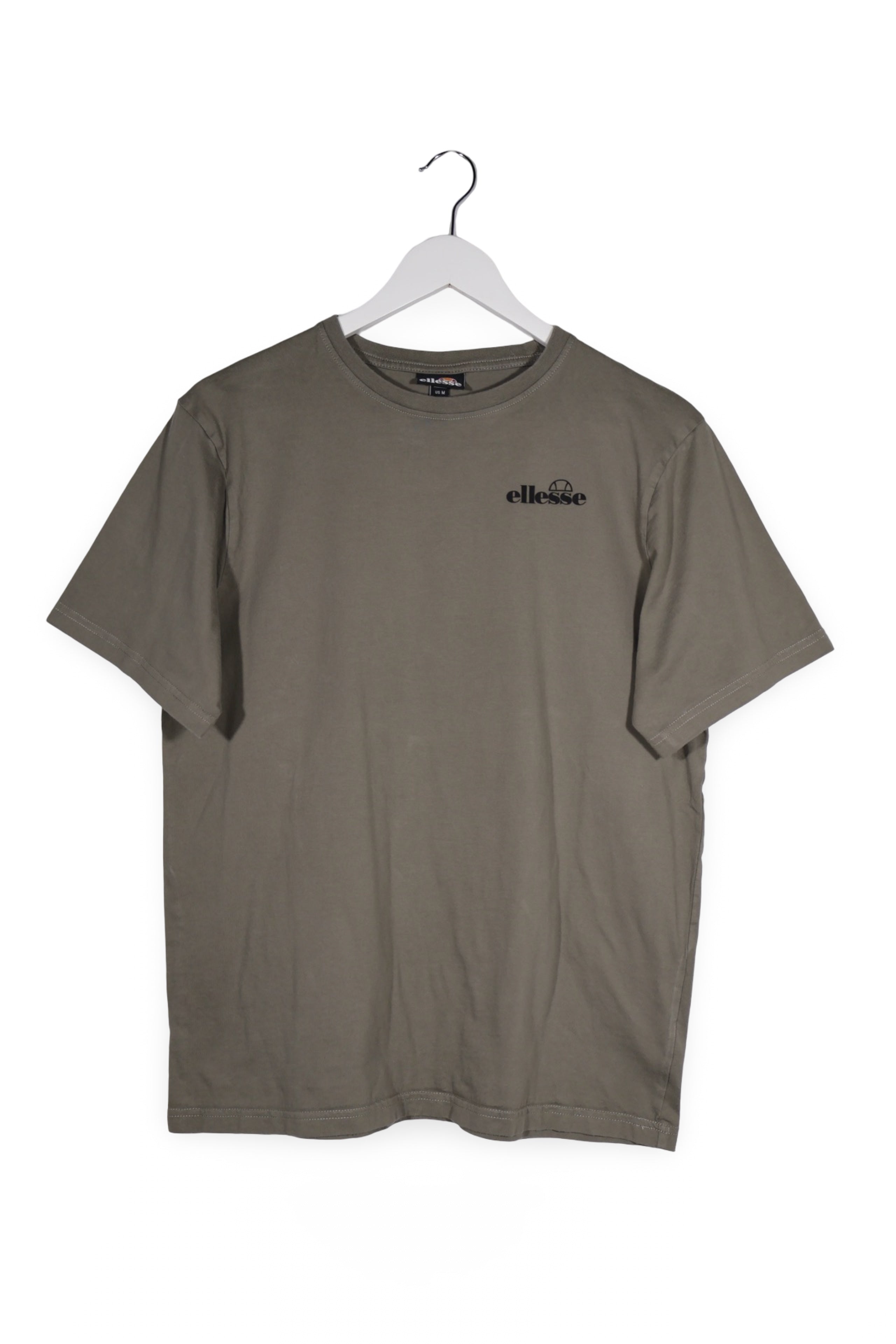 Tricou - Ellesse gri-kaki din bumbac cu print pe spate – M – Bărbați - fata