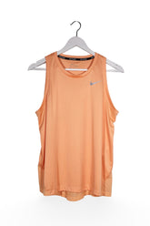 Top - NIKE portocaliu piersică din material tehnic, cu croială sport – L – Bărbați - fata