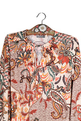 Bluză - Alte Branduri multicolor din viscoză cu imprimeu paisley – L – Femei - detaliu