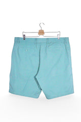 Pantaloni scurți - Old Navy albaștri deschiși din bumbac cu croială simplă – XXL – Bărbați - detaliu