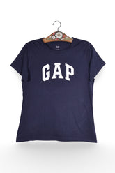 Tricou - GAP bleumarin din bumbac cu logo frontal – L – Femei - fata