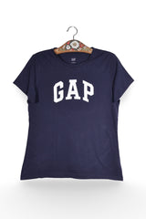 Tricou - GAP bleumarin din bumbac cu logo frontal – L – Femei - fata