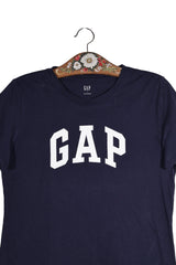 Tricou - GAP bleumarin din bumbac cu logo frontal – L – Femei - detaliu