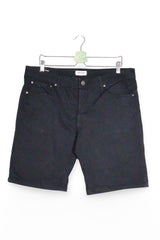 Pantaloni scurți - JACK&JONES negri din bumbac cu croiala dreapta – XL – Bărbați - fata
