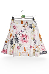Fustă - Alte branduri albă cu imprimeu floral multicolor – M – Femei - fata