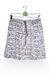 Fustă - Tommy Hilfiger albă cu imprimeu floral abstract – M – Femei - fata