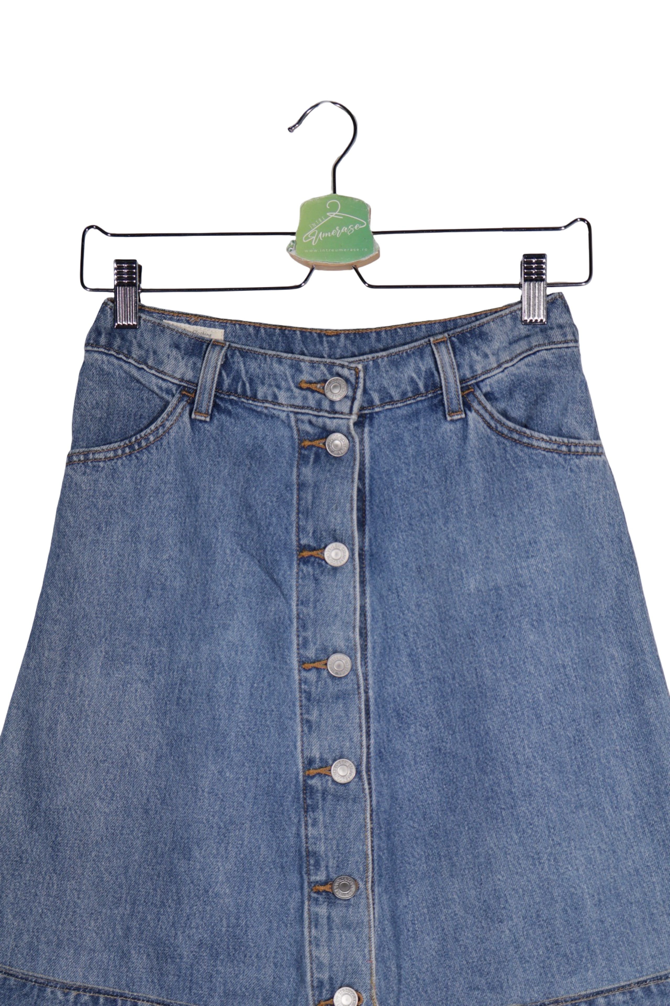 Fustă - Levi's denim albastru cu inchidere pe nasturi – XS – Femei - detaliu