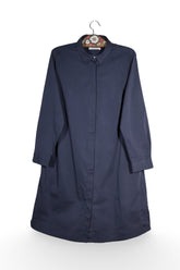 Rochie - Bugatti cu croiala dreapta, buzunare si guler clasic – L – Femei - fata