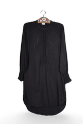 Rochie - Jacqueline de Yong neagra din vascoza cu croială dreaptă – S – Femei - fata