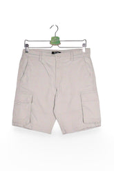Pantaloni scurți - ONLY&SONS bej deschis din bumbac cu buzunare cargo – S – Bărbați - fata